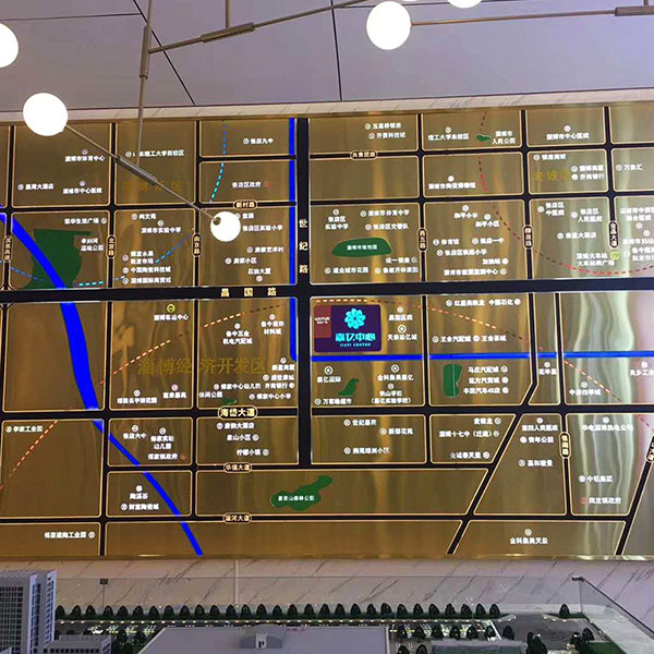 楼盘区位壁挂模型制作案例