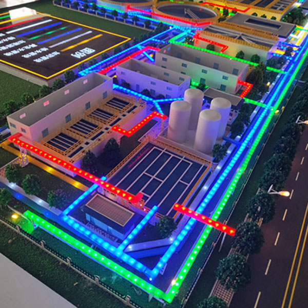 污水处理厂教学沙盘模型制作案例